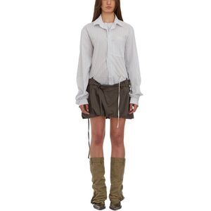 OTTOLINGER Deconstructed Striped Shirt and Pinstripe Skirt Set Women MULTICOLOR